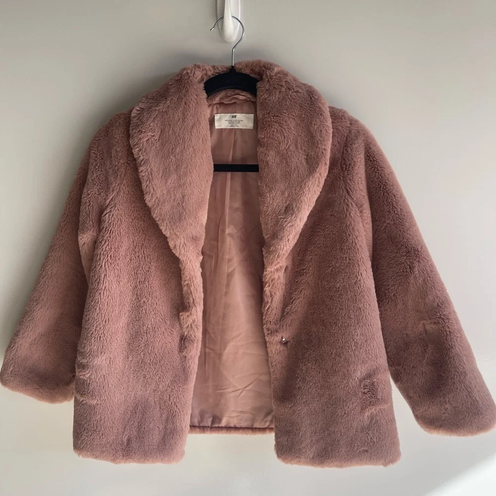 H&M Blush Teddy Jacket - Picture 7 of 7